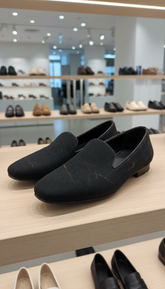 HAND MADE Dusty Gray Suede/Nubuck Slip-On Loafers